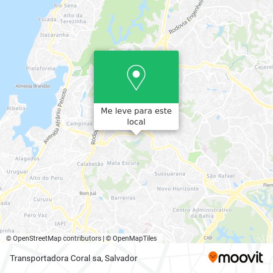 Transportadora Coral sa mapa