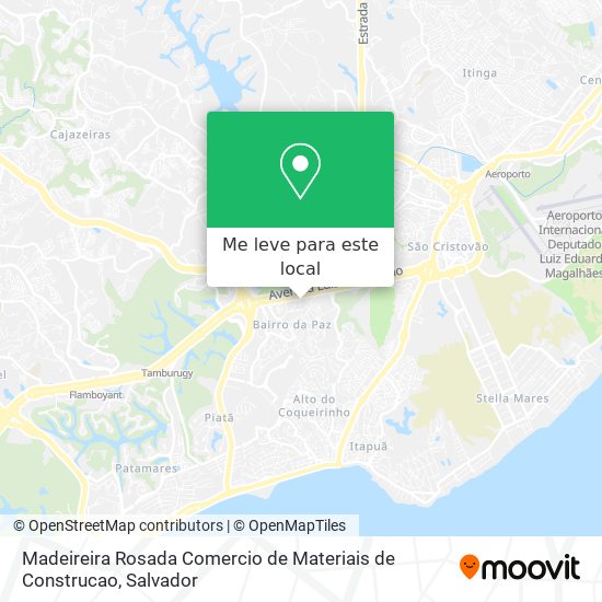 Madeireira Rosada Comercio de Materiais de Construcao mapa