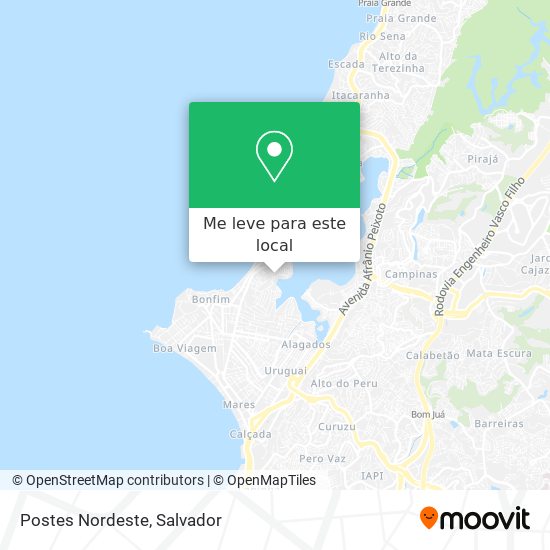 Postes Nordeste mapa