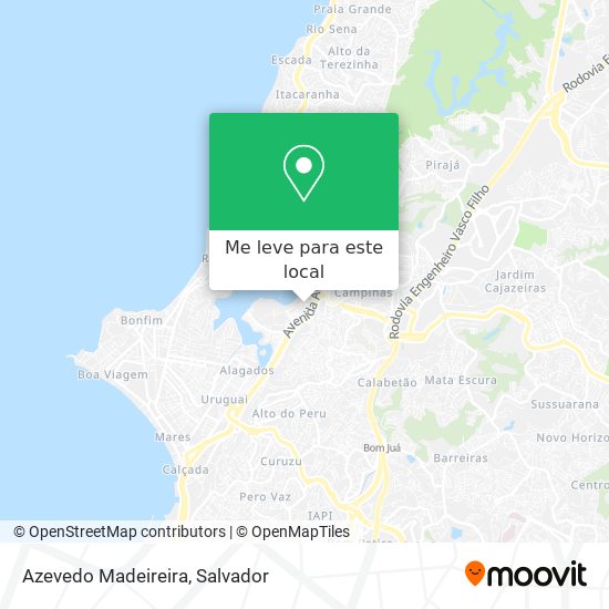 Azevedo Madeireira mapa