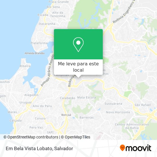 Em Bela Vista Lobato mapa
