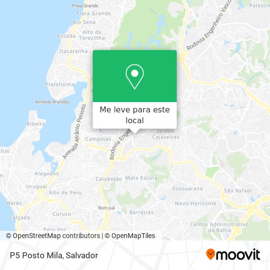 P5 Posto Mila mapa
