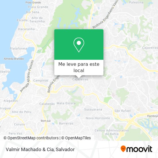 Valmir Machado & Cia mapa