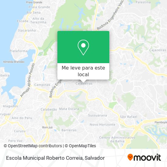 Escola Municipal Roberto Correia mapa