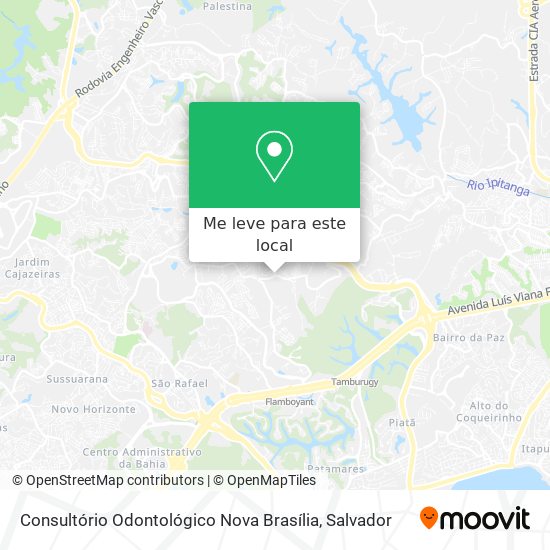 Consultório Odontológico Nova Brasília mapa