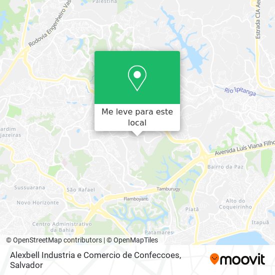 Alexbell Industria e Comercio de Confeccoes mapa