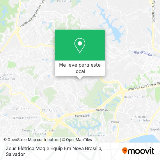 Zeus Elétrica Maq e Equip Em Nova Brasília mapa