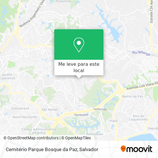 Cemitério Parque Bosque da Paz mapa