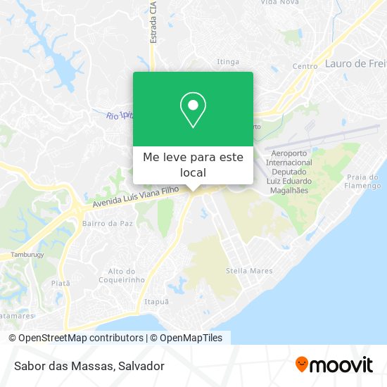 Sabor das Massas mapa
