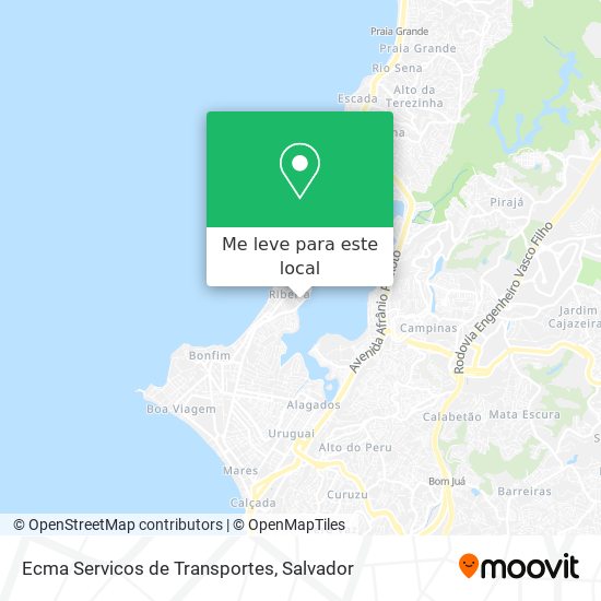 Ecma Servicos de Transportes mapa