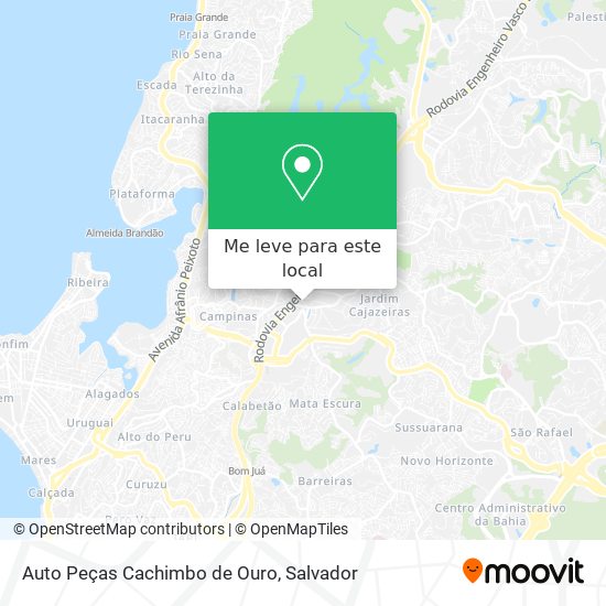Auto Peças Cachimbo de Ouro mapa