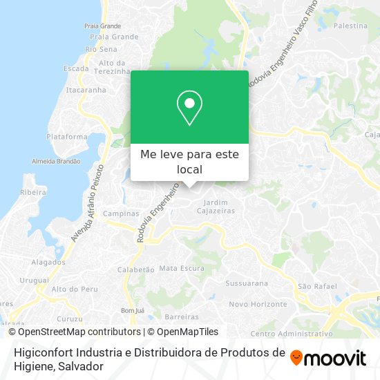 Higiconfort Industria e Distribuidora de Produtos de Higiene mapa
