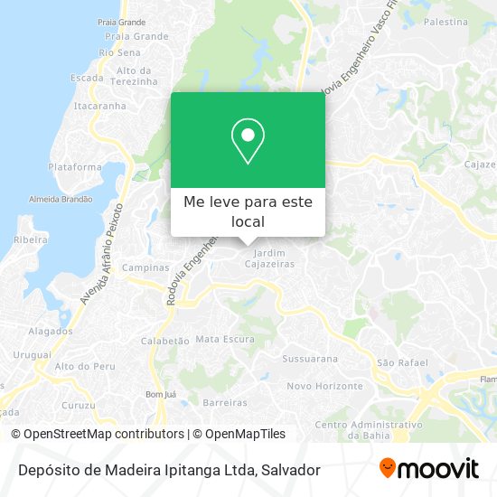 Depósito de Madeira Ipitanga Ltda mapa
