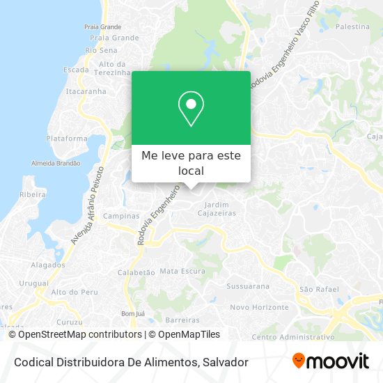 Codical Distribuidora De Alimentos mapa