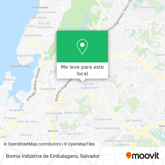 Bomix Indústria de Embalagens mapa