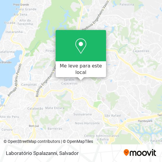 Laboratório Spalazanni mapa