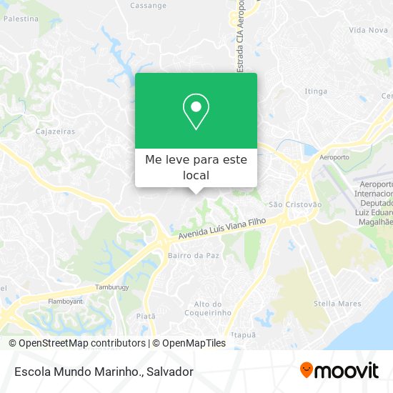 Escola Mundo Marinho. mapa