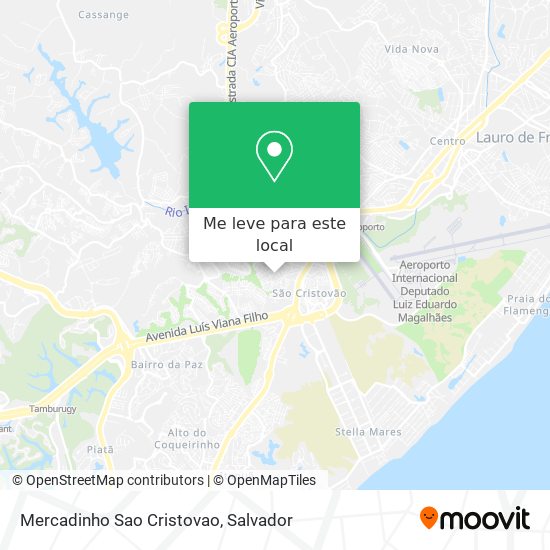 Mercadinho Sao Cristovao mapa