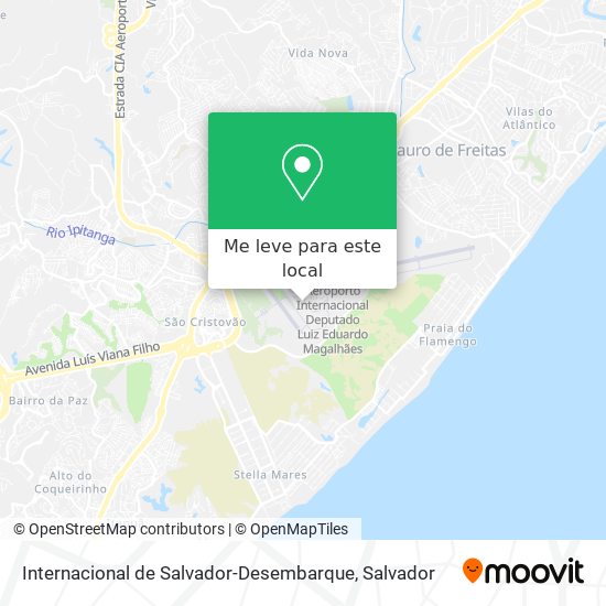 Internacional de Salvador-Desembarque mapa