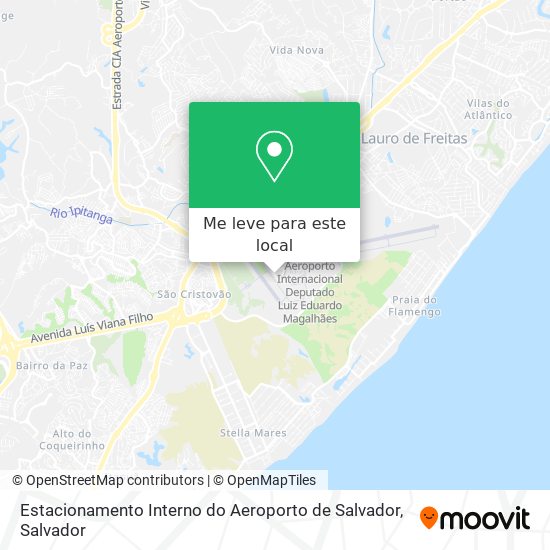 Estacionamento Interno do Aeroporto de Salvador mapa