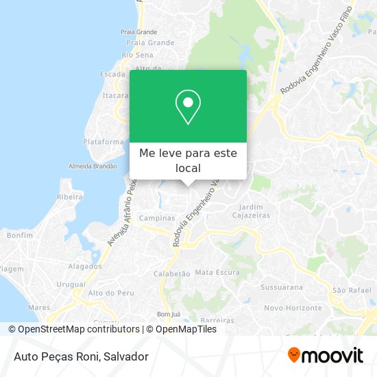 Auto Peças Roni mapa