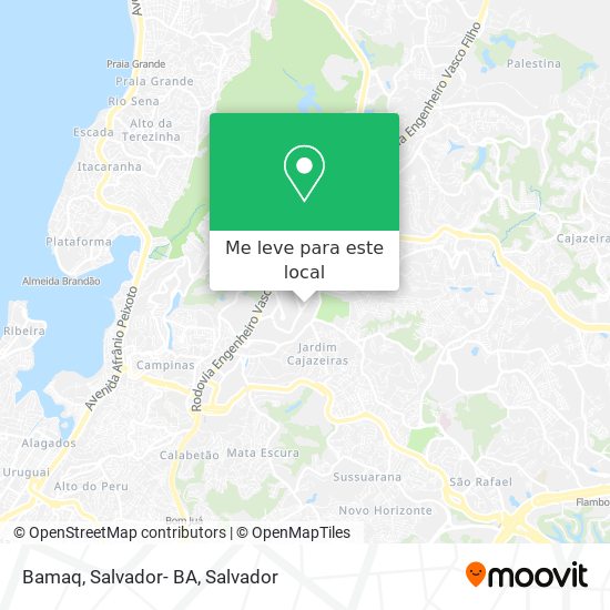 Bamaq, Salvador- BA mapa