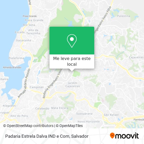 Padaria Estrela Dalva IND e Com mapa