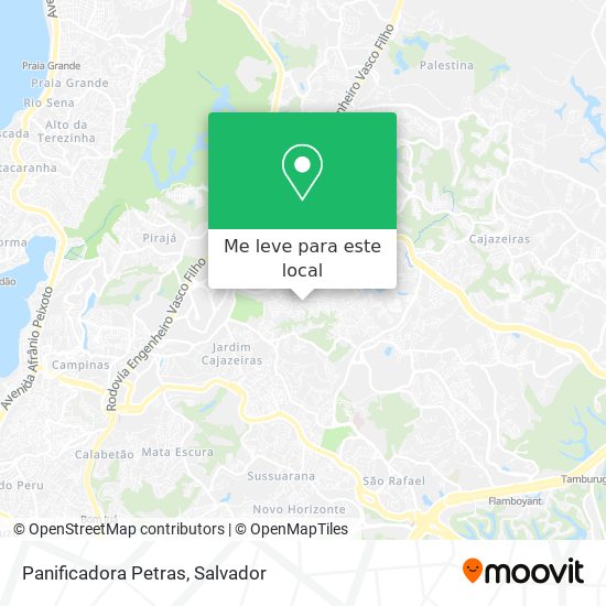 Panificadora Petras mapa