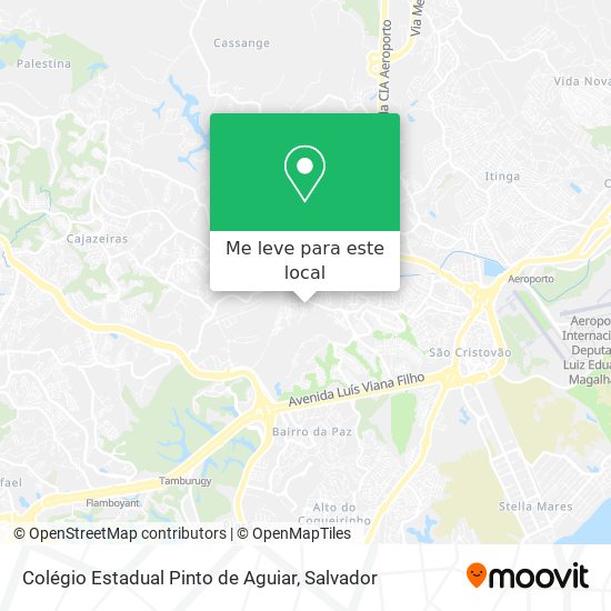 Colégio Estadual Pinto de Aguiar mapa