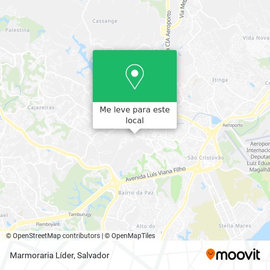 Marmoraria Líder mapa