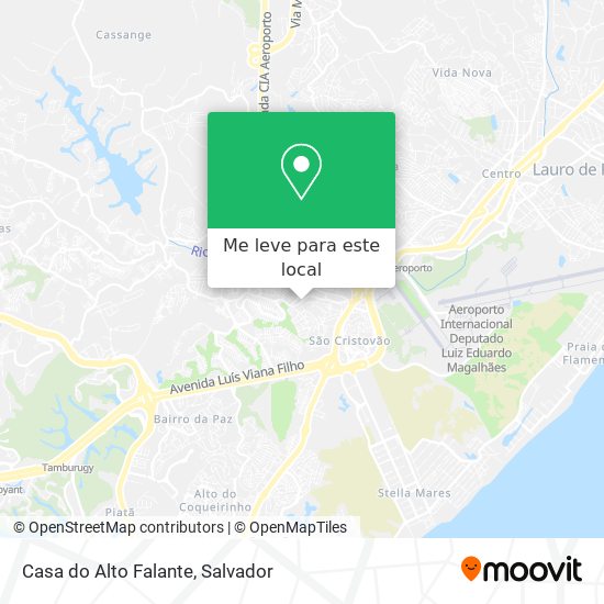 Casa do Alto Falante mapa