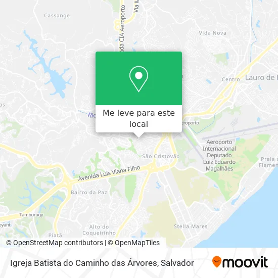 Igreja Batista do Caminho das Árvores mapa