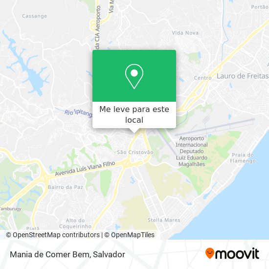Mania de Comer Bem mapa