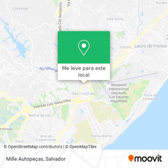 Mille Autopeças mapa