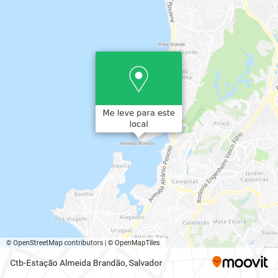 Ctb-Estação Almeida Brandão mapa