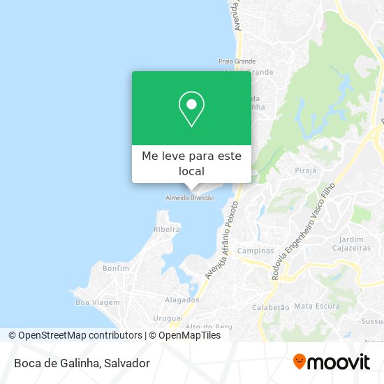 Boca de Galinha mapa