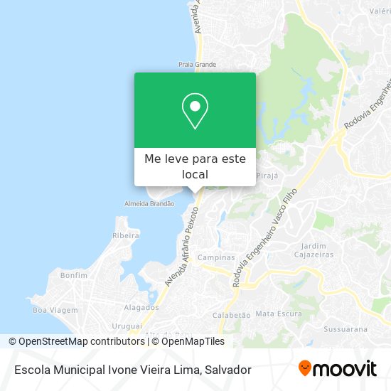 Escola Municipal Ivone Vieira Lima mapa