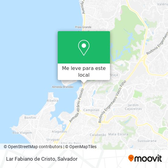 Lar Fabiano de Cristo mapa