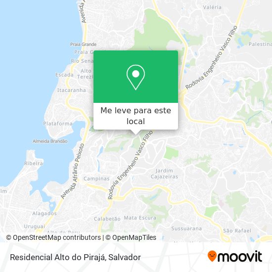 Residencial Alto do Pirajá mapa