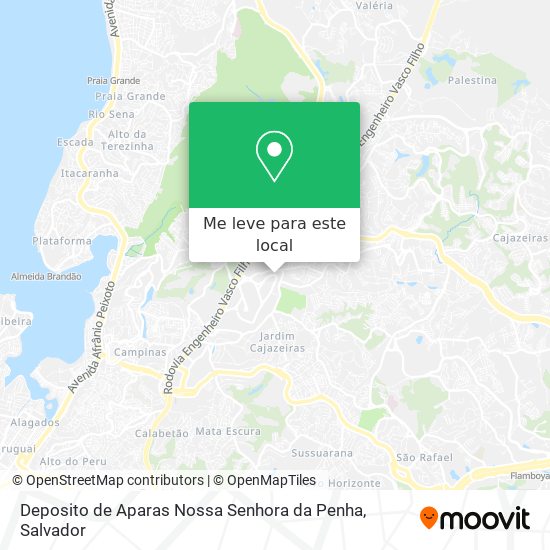 Deposito de Aparas Nossa Senhora da Penha mapa