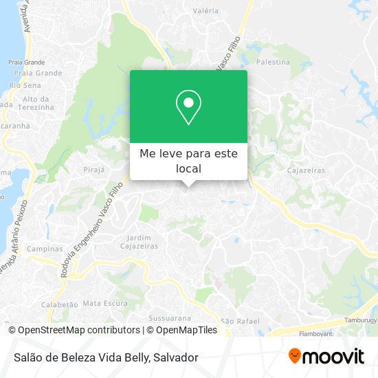 Salão de Beleza Vida Belly mapa