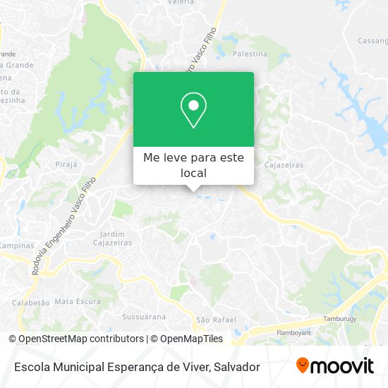 Escola Municipal Esperança de Viver mapa