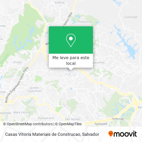 Casas Vitoria Materiais de Construcao mapa