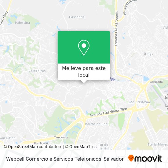 Webcell Comercio e Servicos Telefonicos mapa