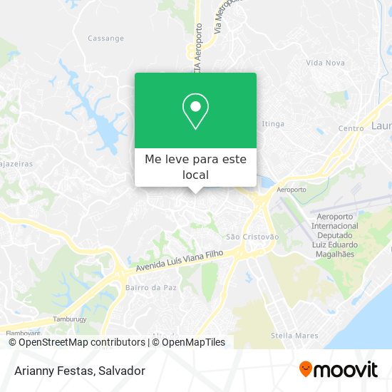 Arianny Festas mapa