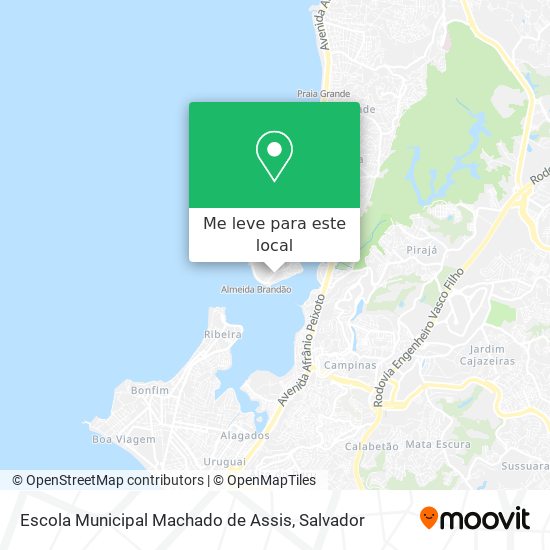 Escola Municipal Machado de Assis mapa