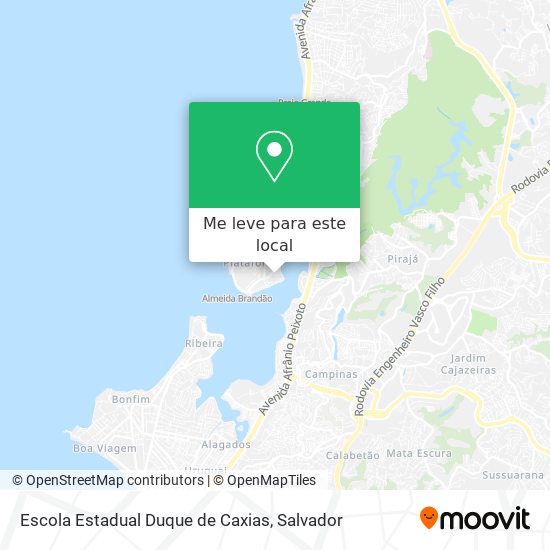 Escola Estadual Duque de Caxias mapa