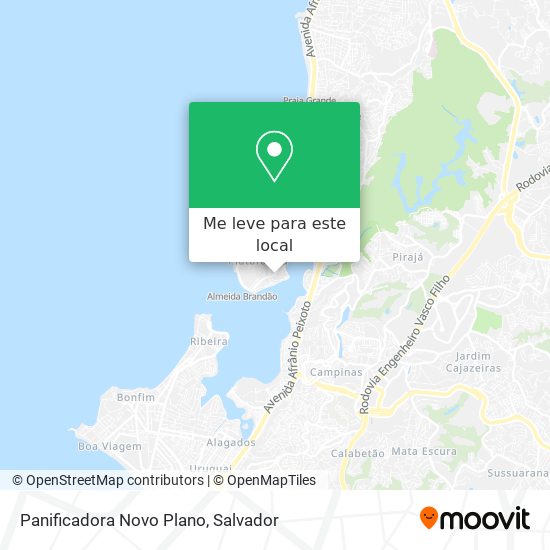 Panificadora Novo Plano mapa