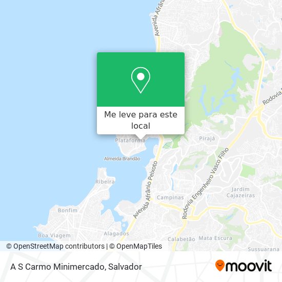 A S Carmo Minimercado mapa
