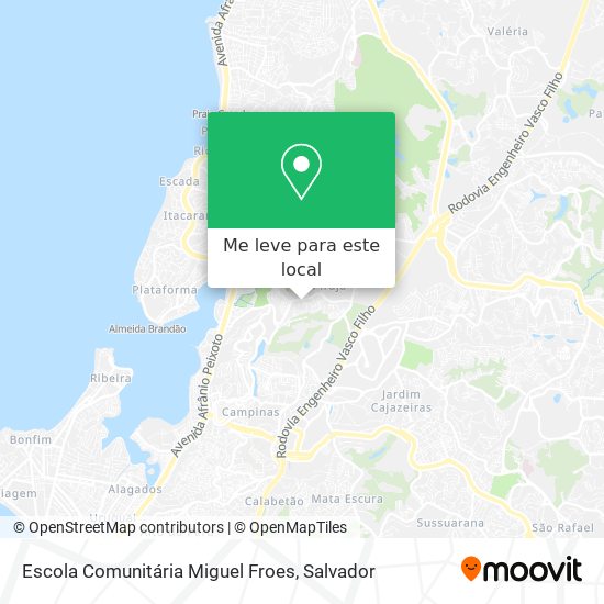 Escola Comunitária Miguel Froes mapa